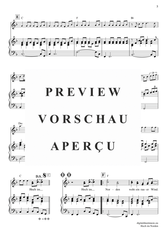 Product gallery: Page 6 of 7 Hoch Im Norden, Santiano, Piano and Voice