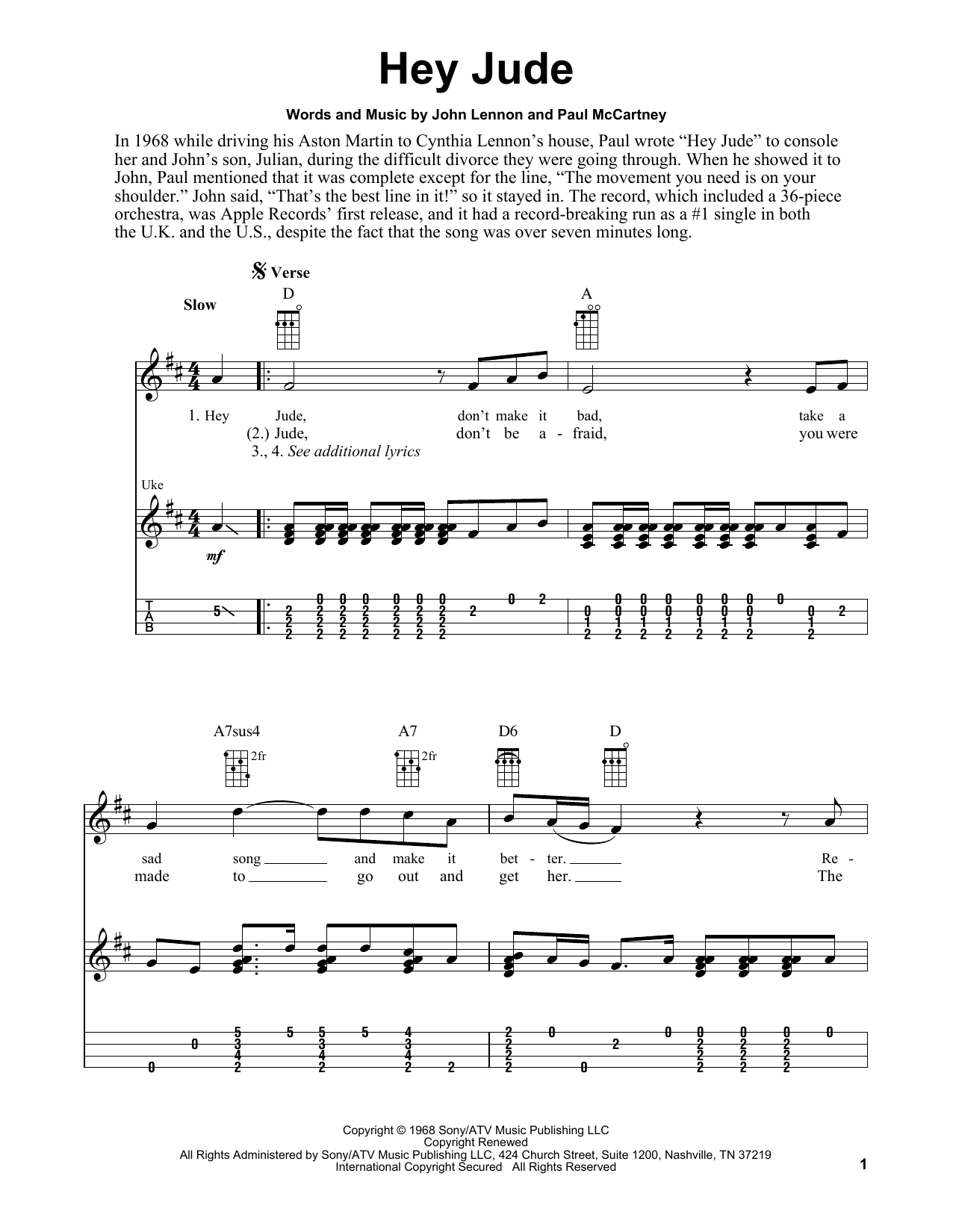 Product gallery: Page 1 of 1 Hey Jude, The Beatles