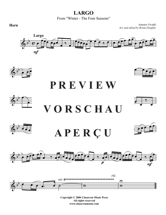Produktgalerie: Seite 4 von 4 Largo , , (Horn in F + Klavier)
