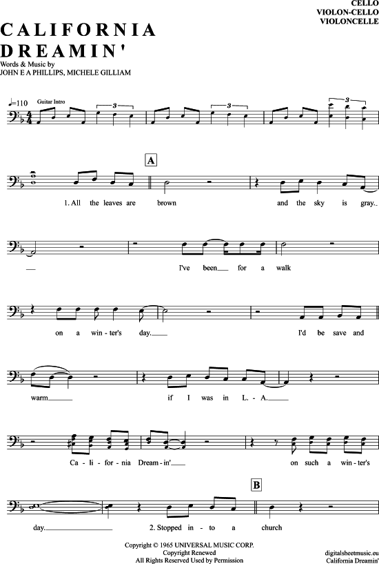 Produktbild zu: California Dreamin´ Mamas & Papas