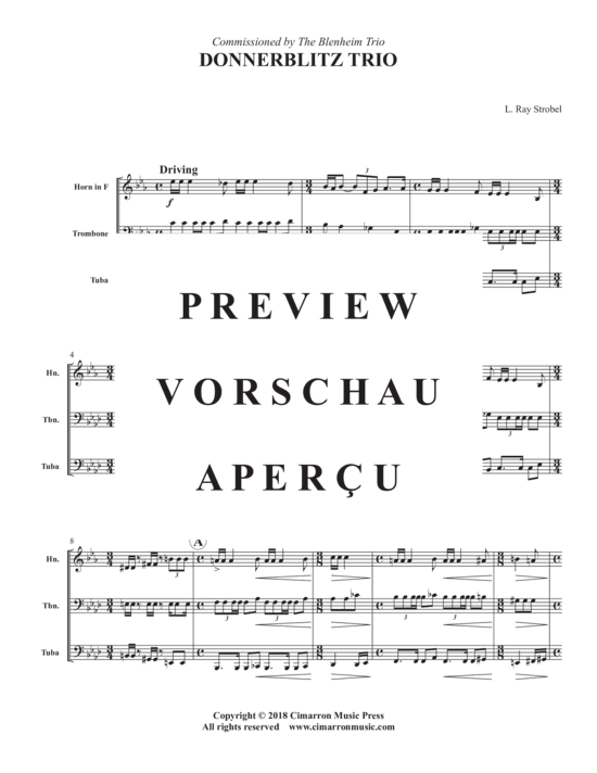 Produktgalerie: Seite 3 von 13 Donnerblitz Trio , , (Blechbläser Trio für Horn in F, Posaune + Tuba)