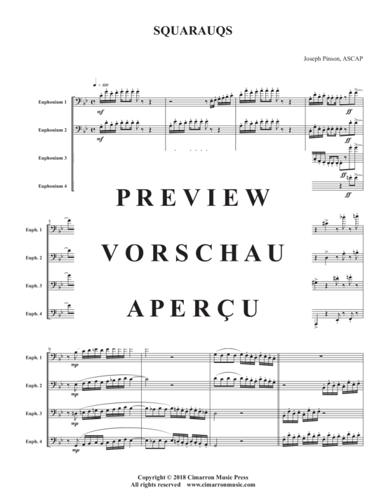 Product gallery: Page 3 of 21 Squaraugs , , (Euphonium Quartet)