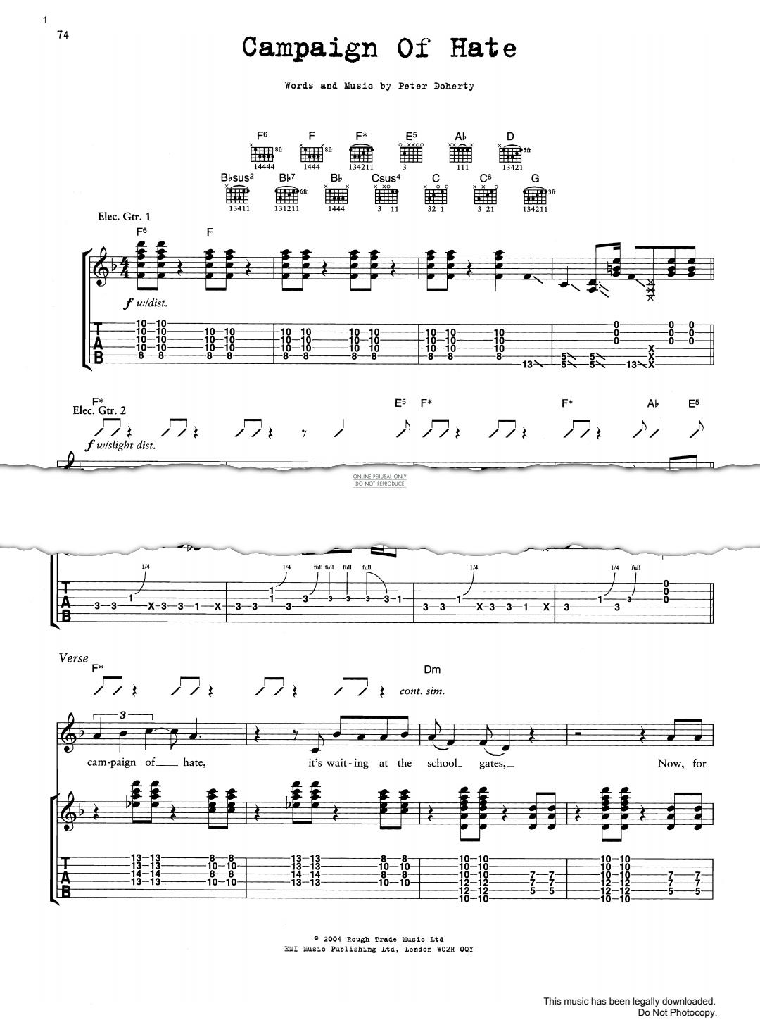 Product gallery: Page 1 of 1 Campaign Of Hate, The Libertines