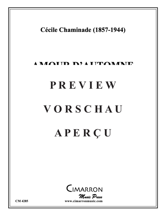 Produktgalerie: Seite 2 von 8 Amour d´Automne , , (Horn in F + Klavier)