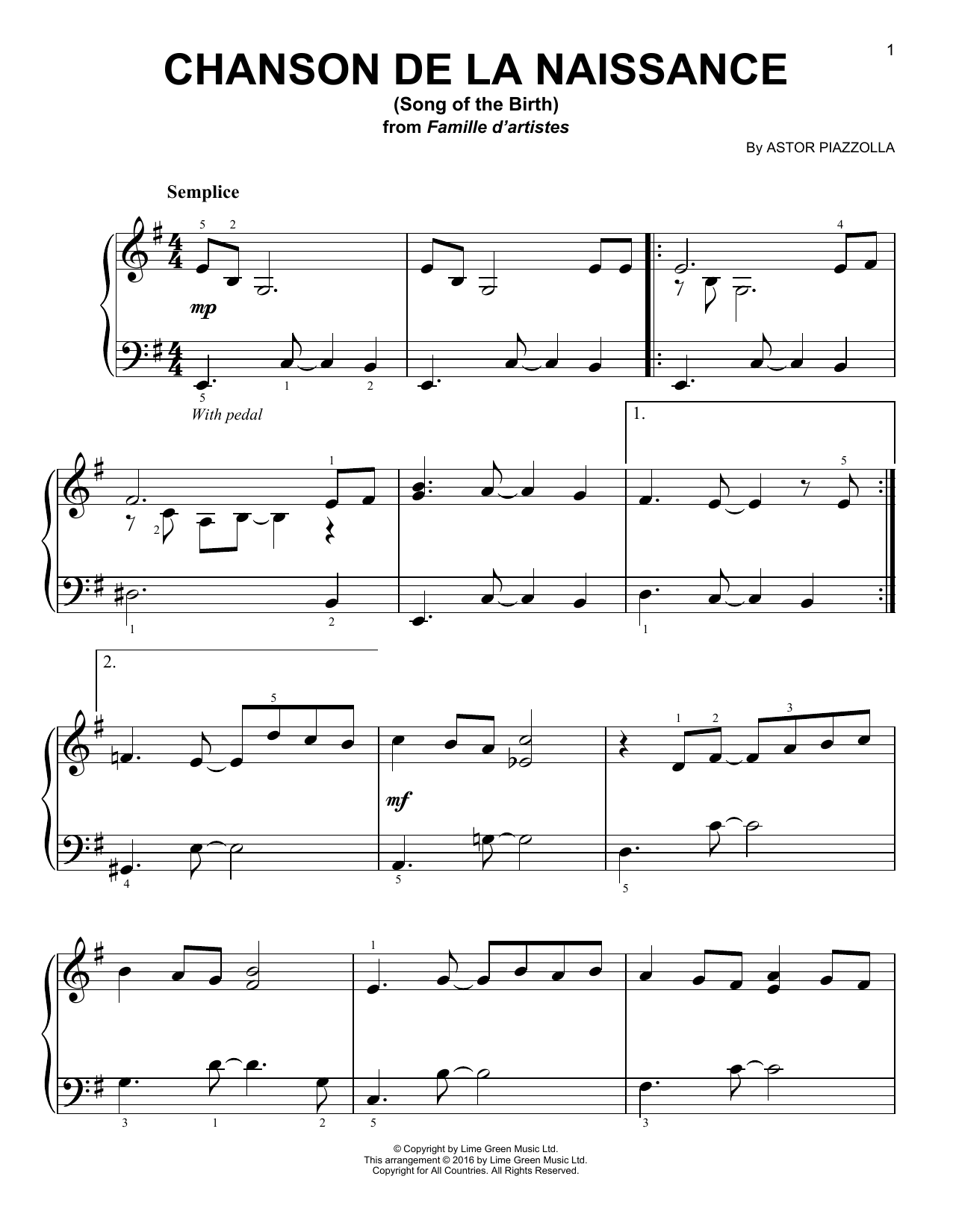 Produktbild zu: Chanson De La Naissance