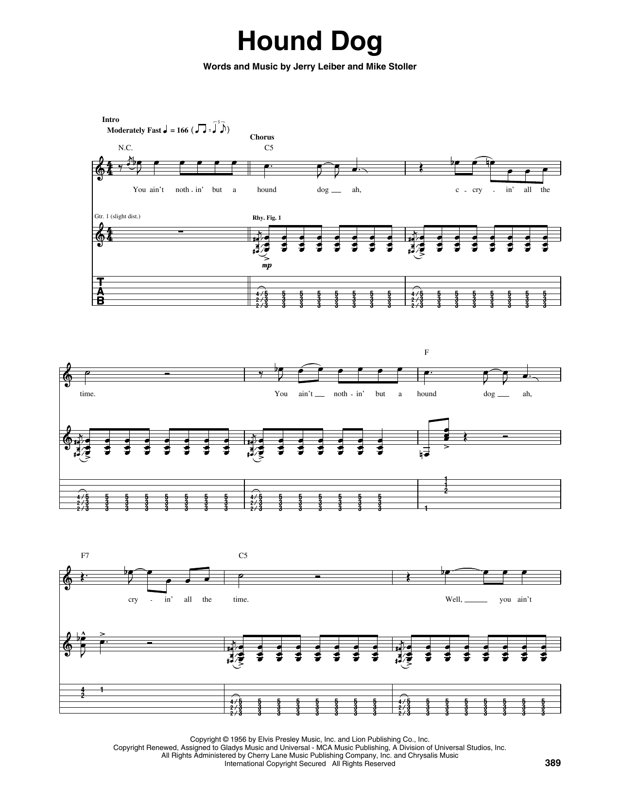 Produktbild zu:  Hound Dog - Elvis Presley