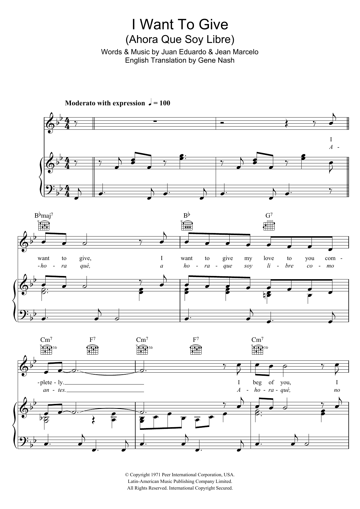Product gallery: Page 1 of 1 I Want To Give (Ahora Que Soy Libre), Perry Como