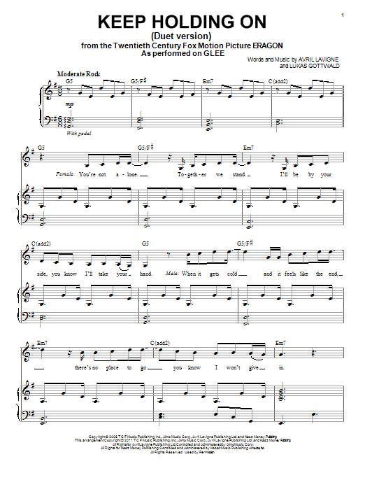 Product picture to: Keep Holding On (Vocal Duet)