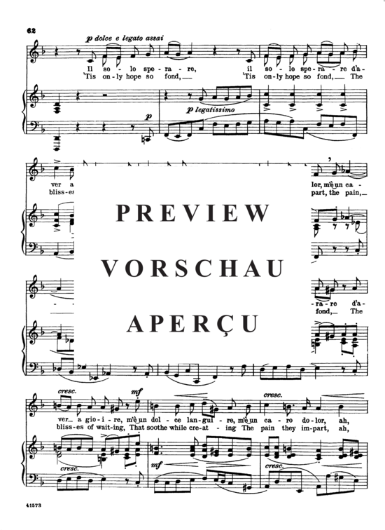 Product gallery: Page 4 of 6 Non posso disperar, Parisotti, Alessandro, Low Voice and Piano