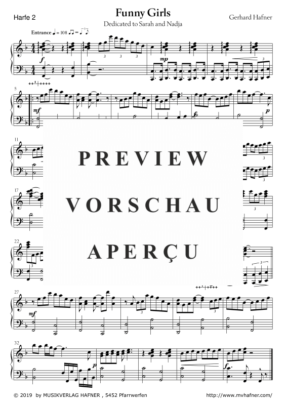 Product gallery: Page 8 of 11 Funny Girls, , (Harp duet)