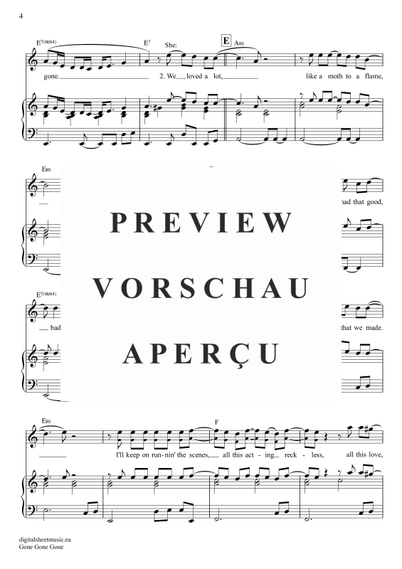 Produktgalerie: Seite 5 von 11 Gone Gone Gone, Guetta, David Swims, Teddy Tones And I, Klavier, Gesang & Akkorde