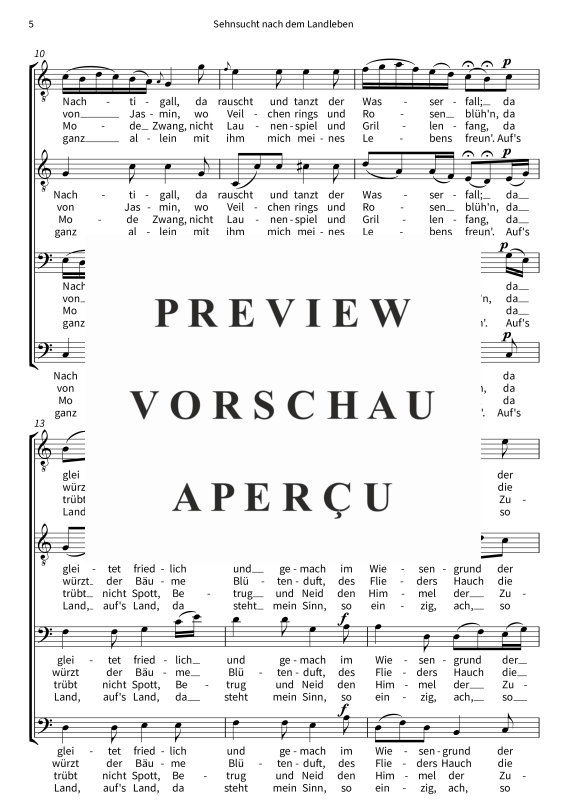 gallery: Sehnsucht nach dem Landleben, , (Männerchor TTBB)