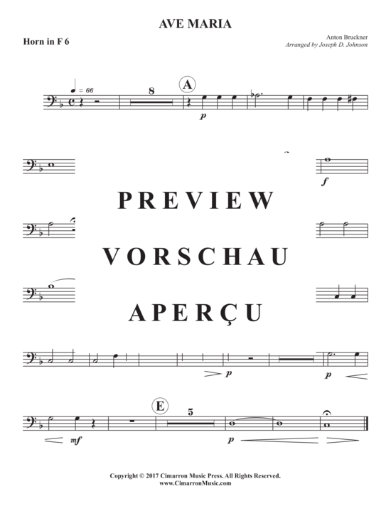 Product gallery: Page 12 of 14 Ave Maria , , (Horn ensemble 1-8 horns in F)