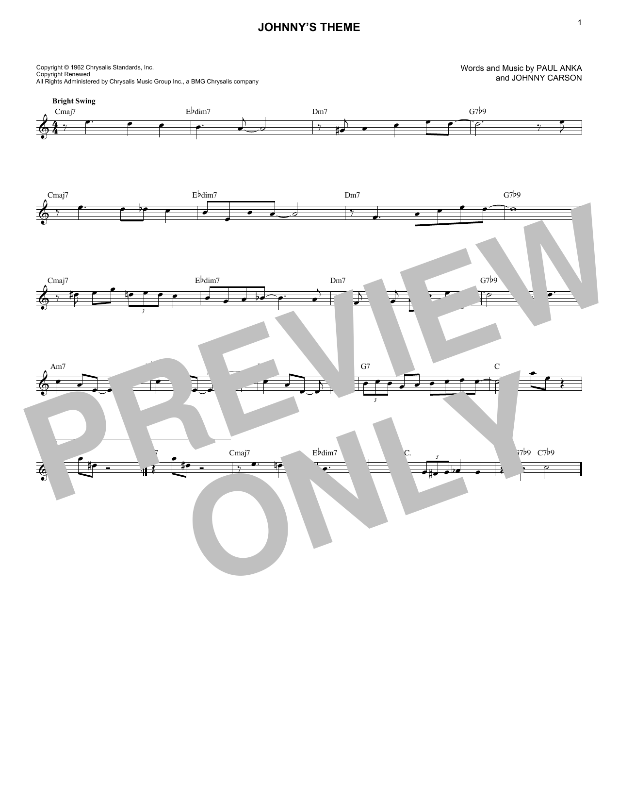 Product picture to: Johnny's Theme