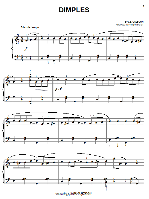 Product picture to: Dimples (arr. Phillip Keveren)