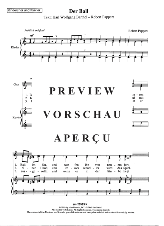 gallery: Der Ball , , (Kinderchor + Klavier)