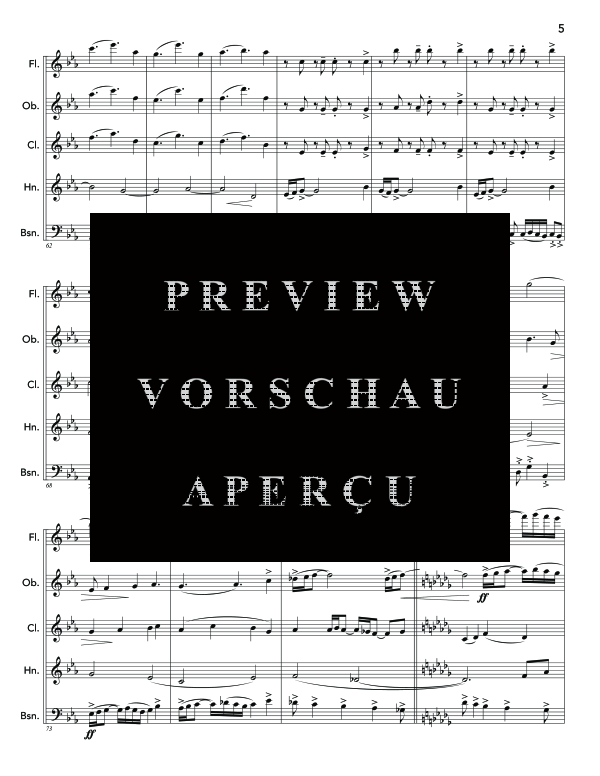 Produktgalerie: Seite 9 von 11 TAnGoRmAcIóN, , (Holzbläser Quintett)