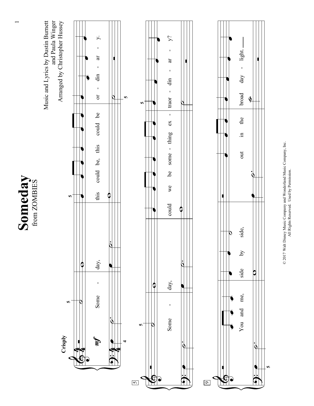 Produktbild zu:  Someday (arr. Christopher Hussey) - Dustin Burnett