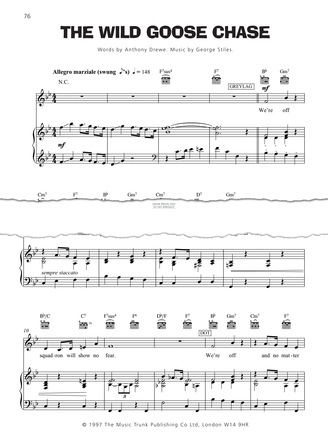 gallery: The Wild Goose Chase (from Honk!), George Stiles, Gesang, Klavier