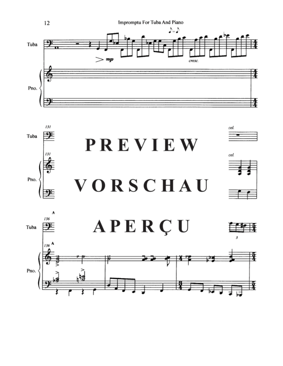 Produktgalerie: Seite 14 von 21 Impromptu , , (Tuba + Klavier)