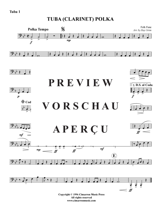 Product gallery: Page 10 of 11 Tuba (Clarinet) , ,  Polka (Tuba Quartet: 2x baritone, 2xtuba)