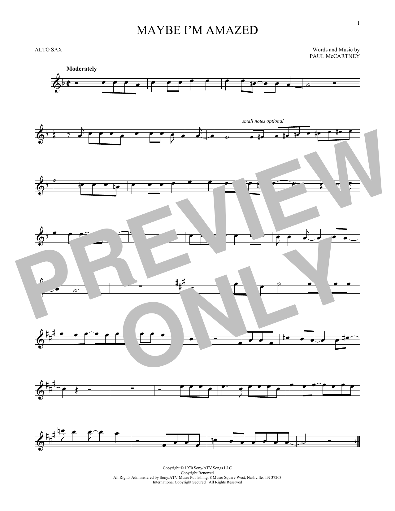 Product gallery: Page 1 of 1 Maybe I'm Amazed, Paul McCartney