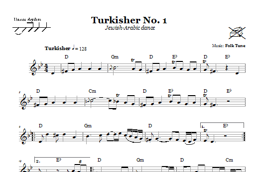 Product gallery: Page 1 of 1 Turkisher No. 1 (Jewish-Arabic Dance), Folk Tune