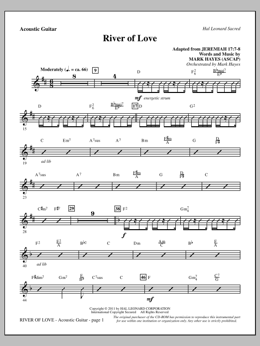 Produktbild zu: River Of Love - Acoustic Guitar