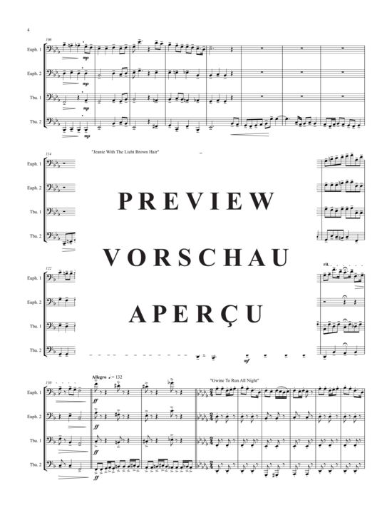 Product gallery: Page 5 of 18 Stephen Foster Portrait , , (Tuba Quartet: 2x Baritone, 2xTuba)