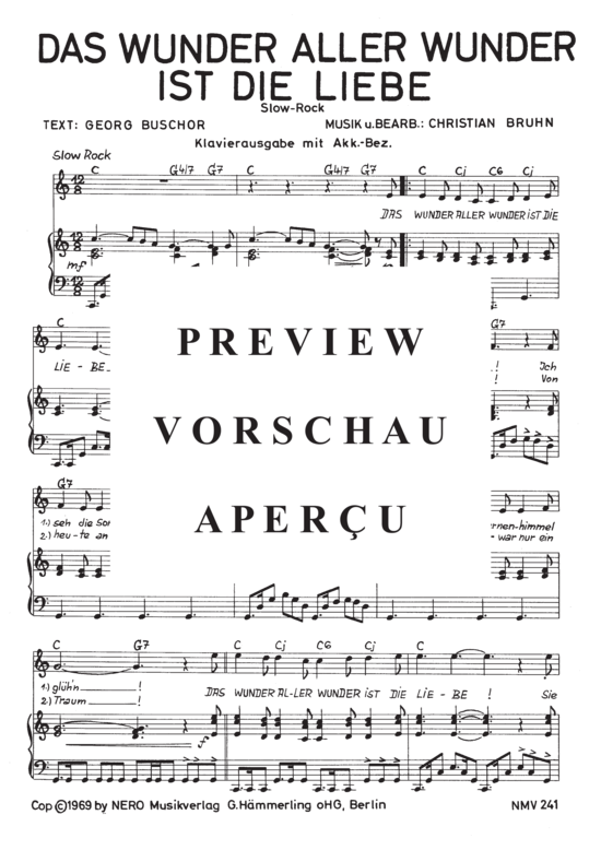 Produktgalerie: Seite 2 von 3 Das Wunder aller Wunder ist die Liebe, Mathieu, 	Mireille, Klavier und Gesang