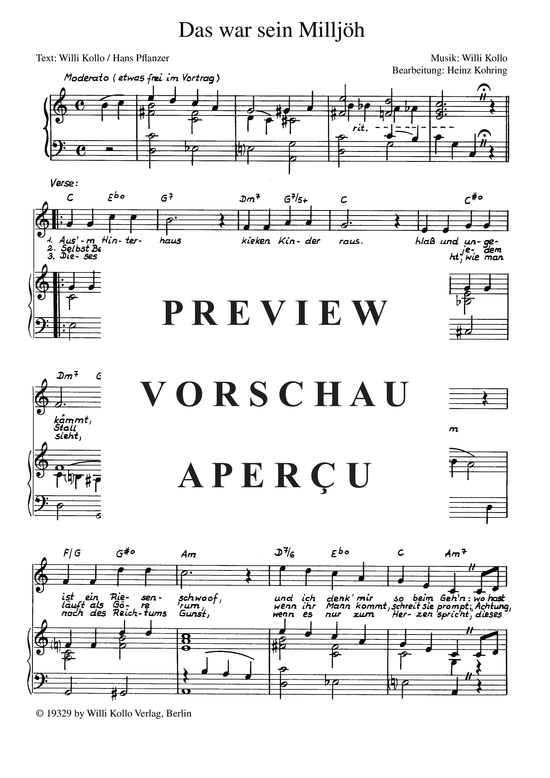 Produktgalerie: Seite 4 von 4 Das war sein Milljöh, Waldorf, 	Claire, Klavier und Gesang