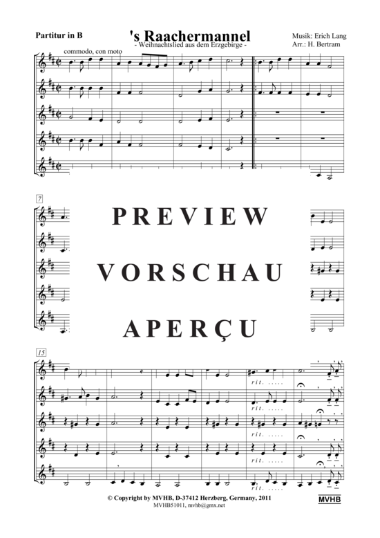 gallery: s' Raachermannel , , (Trompeten-Quintett + Oberst. ad lib)