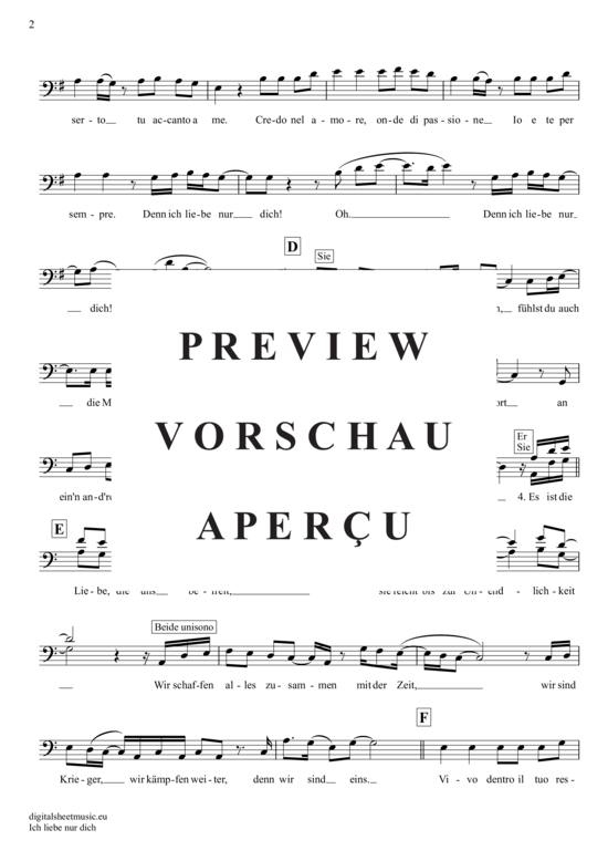 gallery: Ich Liebe Nur Dich , Basile, Pietro/Lombardi, Sarah, (Posaune / Bariton)