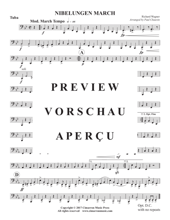 Produktgalerie: Seite 11 von 11 Nibelungen Marsch (Nibelungen March) , ,  (Blechbläserquintett)