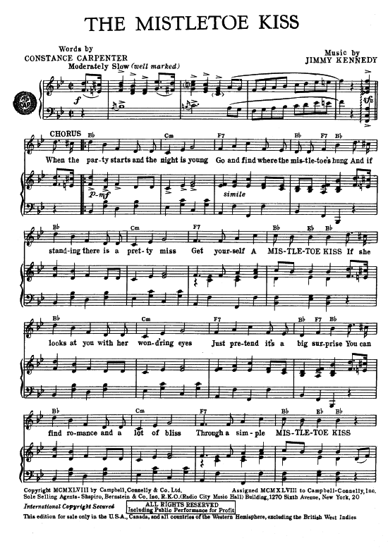 Produktbild zu: The Mistletoe Kiss Popular Standard