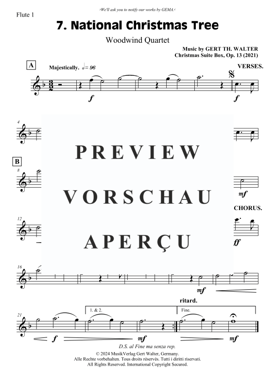 Produktgalerie: Seite 4 von 7 National Christmas Tree, , (Holzbläser Quartett)