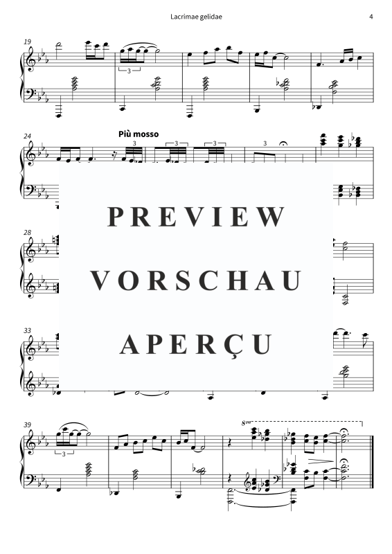 Produktgalerie: Seite 6 von 6 Lacrime di ghiaccio - Erstarrte Tränen, , Klavier Solo