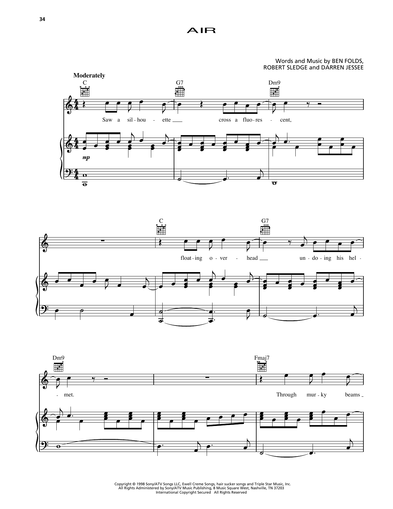 Produktgalerie: Seite 1 von 1 Air, Ben Folds Five, Gesang, Gitarre, Klavier