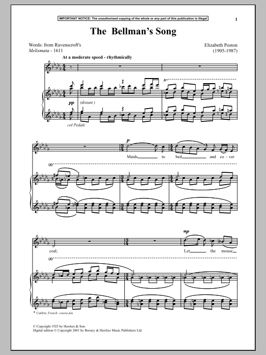 Product picture to: The Bellman's Song