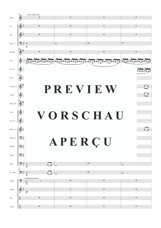 Produktgalerie: Seite 7 von 11 Sailing arr. for concert band and optional pipes, , Concert Band und Dudelsack Solo