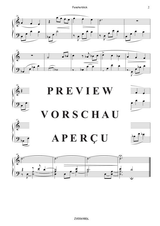 Product gallery: Page 3 of 3 Fensterblick , , Piano Solo