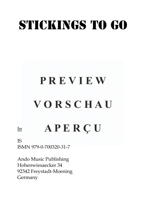 gallery: Stickings to go - Warm-up for Drums, , Percussion