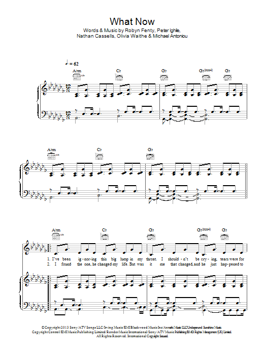 Produktbild zu:  What Now - Rihanna