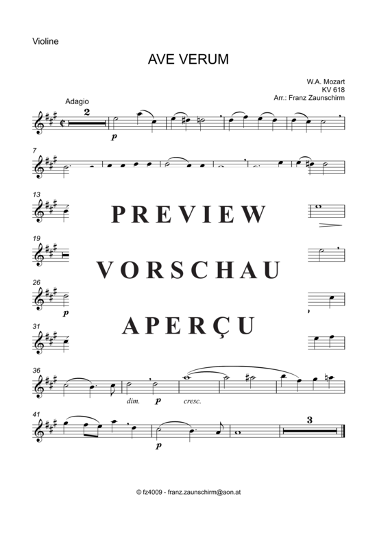 Product gallery: Page 5 of 8 Ave verum , , (violin + organ)