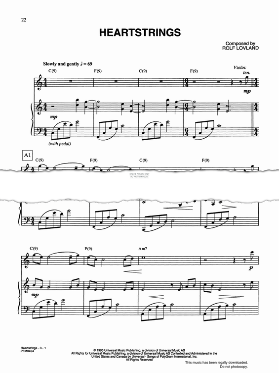 Produktgalerie: Seite 1 von 1 Heartstrings, Rolf Lovland, Klavier, Violine