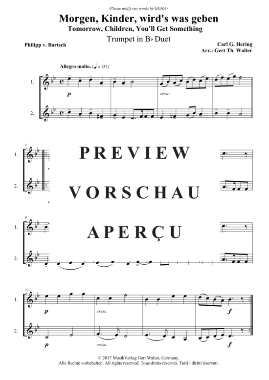 Produktbild zu: Morgen, Kinder, wird´s was geben Carl G. Hering