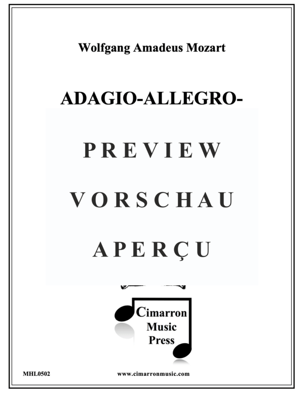 Product gallery: Page 2 of 11 Adagio, Allegro, and Adagio, , Horn Quintet