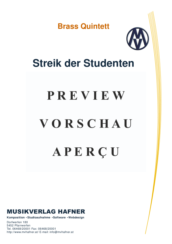 gallery: Streik der Studenten, , (Blechbläser Quintett)