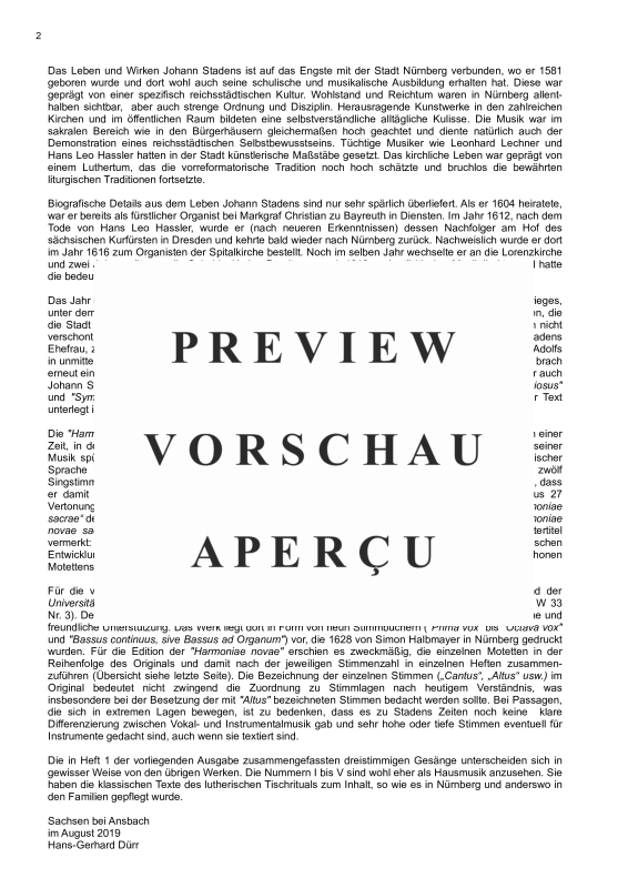 gallery: Harmoniae novae Heft 1, , Chor 3-stimmig mit B.C.