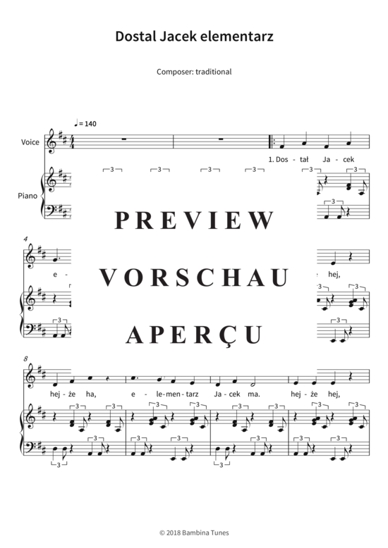 Produktgalerie: Seite 4 von 5 Dostal Jacek elementarz, , (Gesang + Klavier)